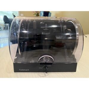 Cuisinart FP-11/13SC 13-Cup Food Processor 6 Attachments w/Case Holder Used Lock